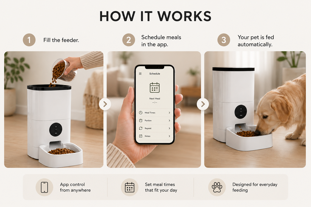 SmartPet™ 6L Automatic Pet Feeder with HD Camera & App Control