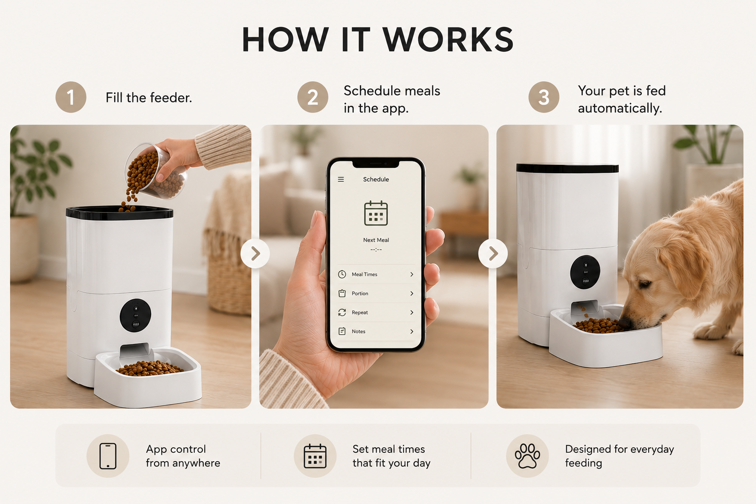 SmartPet™ 6L Automatic Pet Feeder with HD Camera & App Control