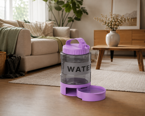 HydraPet™ 2-in-1 Portable Water Bottle & Bowl | 2.27L Leak-Proof Design