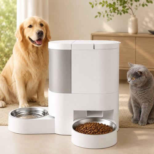 SmartPet™ 2-in-1 Automatic Pet Feeder & Water Dispenser | WiFi App Control