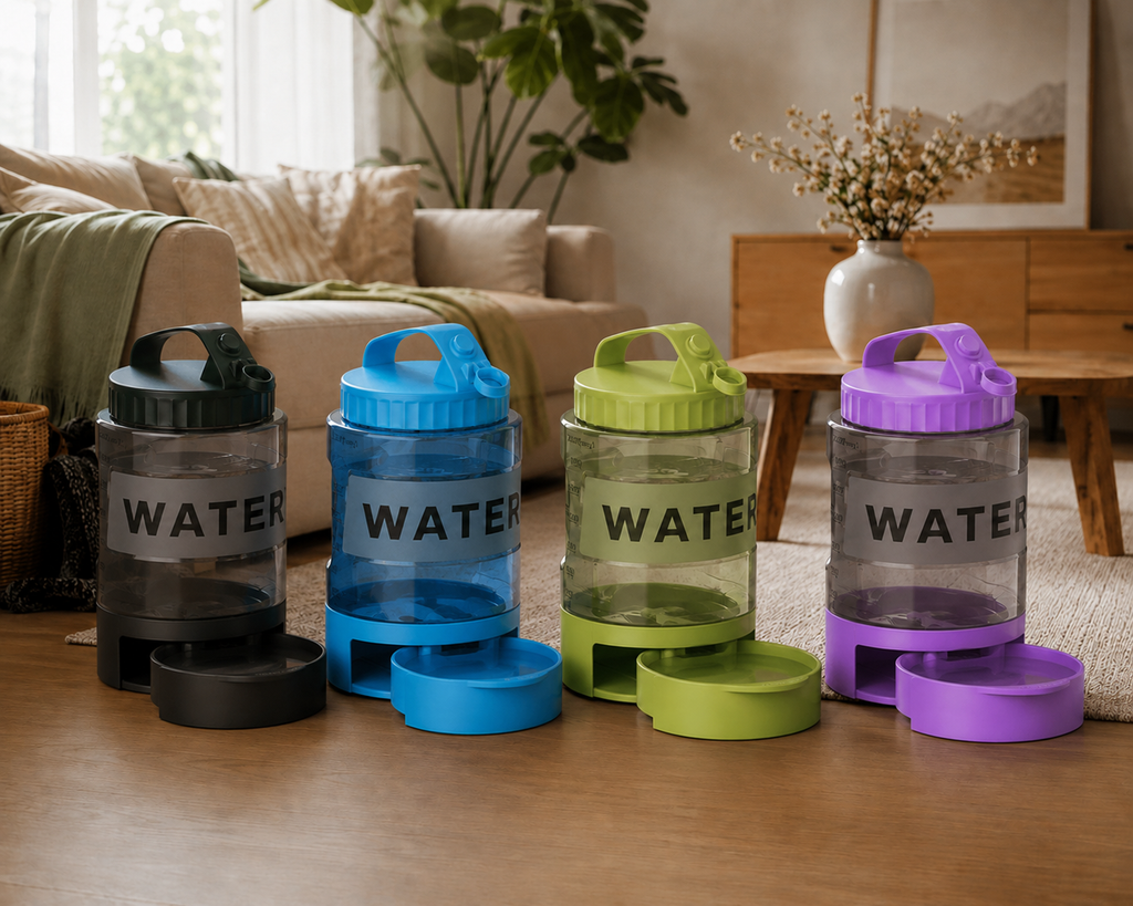 HydraPet™ 2-in-1 Portable Water Bottle & Bowl | 2.27L Leak-Proof Design